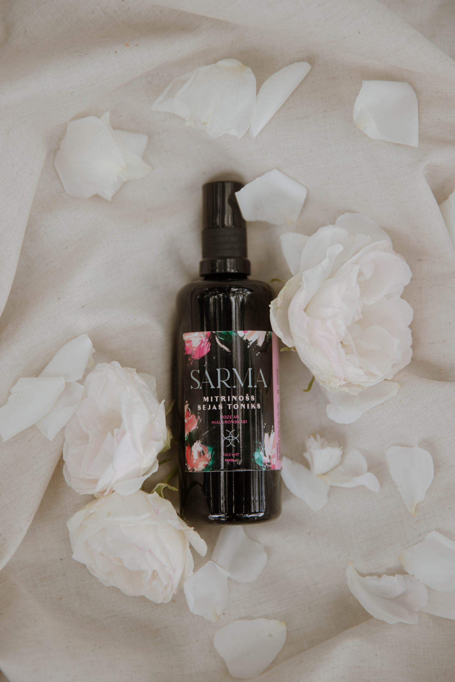 Moisturizing face toner "Rose" with hyaluronic acid 100ml